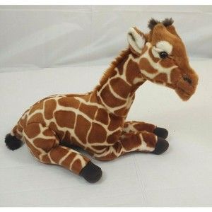 FAO Schwarz Giraffe Plush Toy Soft Brown